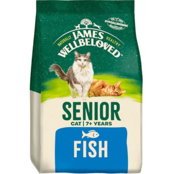 Picture of James Wellbeloved Cat - Senior Fish 4kg