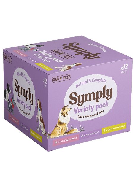 Picture of Symply Dog - Wet Food Variety Pack Grain Free 12x395g
