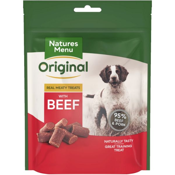 Picture of Natures Menu Dog - Beef Treats 120g