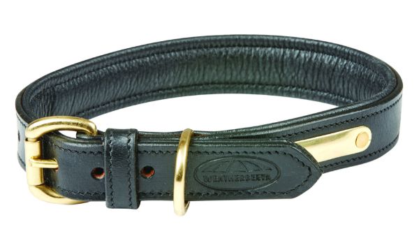 Picture of Weatherbeeta Padded Leather Dog Collar Black XLarge