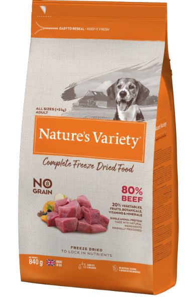 Picture of Natures Variety Dog - Complete Freeze Dried Beef Dinner 840g