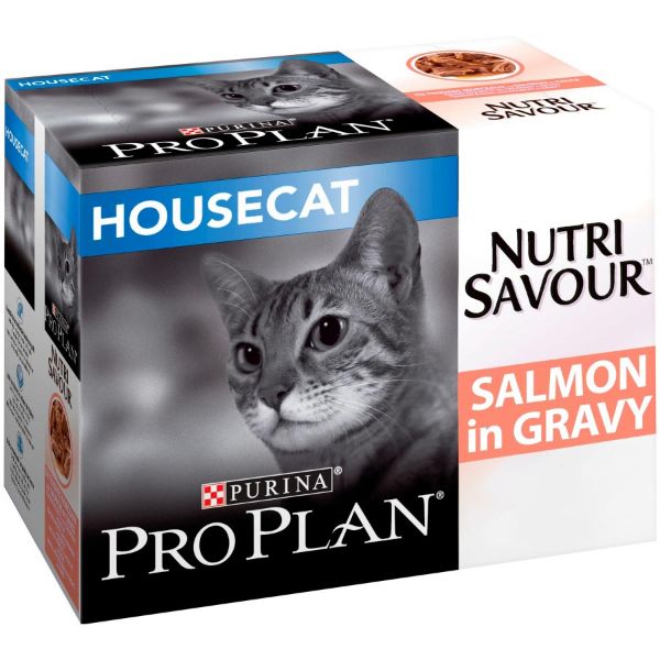 Picture of Pro Plan Cat - NutriSavour Housecat Salmon 10x85g