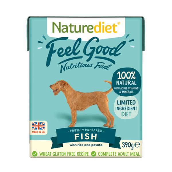 Picture of Nature Diet Dog - Fish & Rice 18x390g