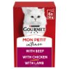Picture of Gourmet Mon Petit Intense Pouches Meaty (Beef, Chicken & Lamb) 6x50g 
