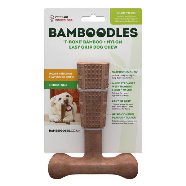 Picture of Bamboodles T-Bone Dog Chew Chicken Medium