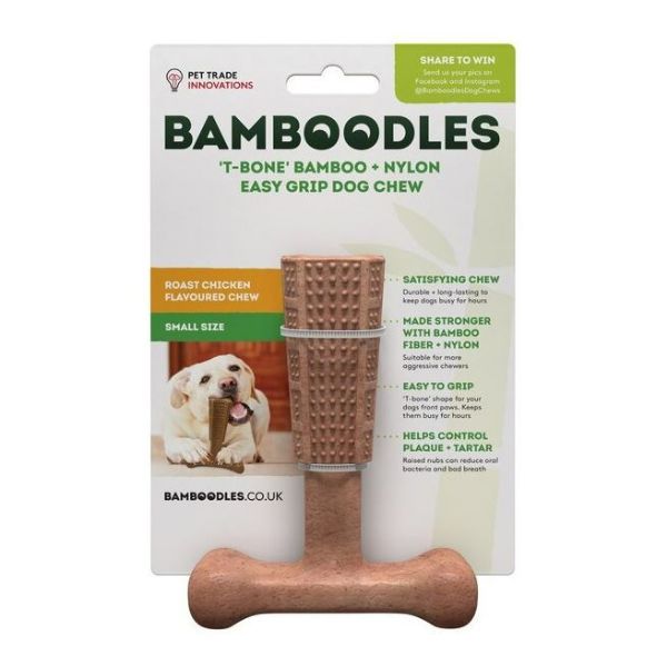 Picture of Bamboodles T-Bone Dog Chew Chicken Small