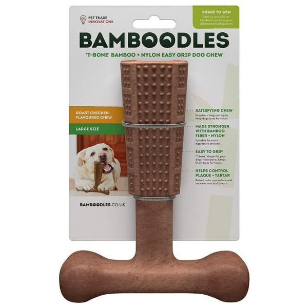 Picture of Bamboodles T-Bone Dog Chew Chicken Large
