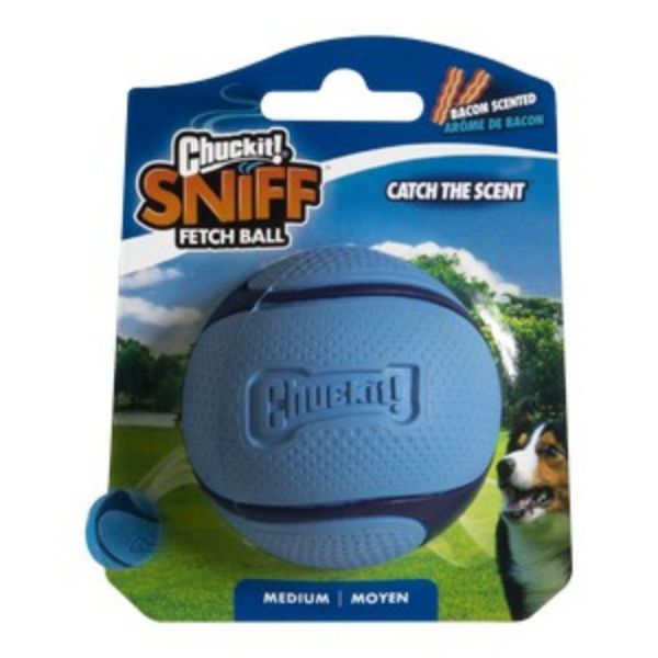 Picture of Chuckit Sniff Fetch Ball Bacon Medium