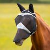 Picture of Shires Flyguard Fine Mesh Fly Mask With Ears & Nose Black