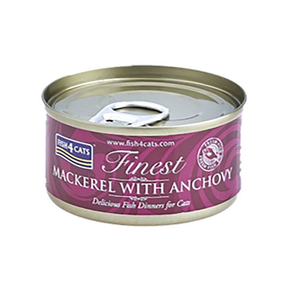 Picture of Fish 4 Cats Finest Wet Mackerel With Anchovy 10x70g