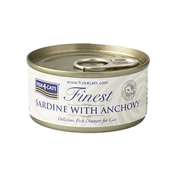 Picture of Fish 4 Cats Finest Wet Sardine With Anchovy 10x70g