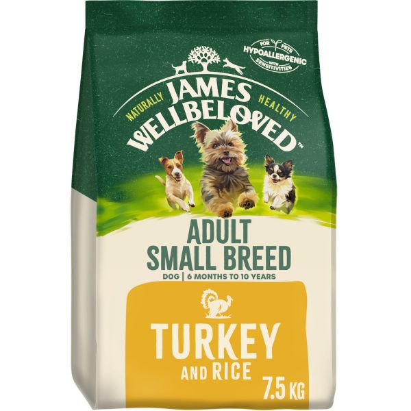 Picture of James Wellbeloved Dog - Adult Small Breed Turkey & Rice 7.5kg