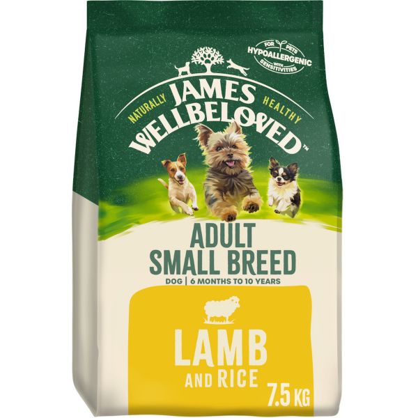 Picture of James Wellbeloved Dog - Adult Small Breed Lamb & Rice 7.5kg
