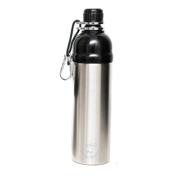 Picture of Long Paws Dog Water Bottle  Lick 'n Flow Silver 750ml