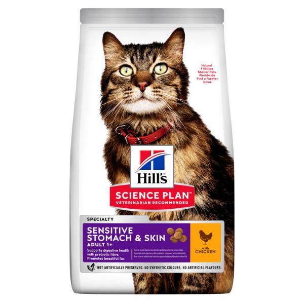 Picture of Science Plan Adult Sensitive Stomach & Skin Cat Food 7kg