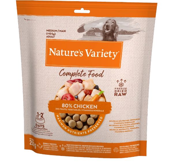 Picture of Natures Variety Dog - Complete Freeze Dried Food For Medium/ Maxi Chicken 250g