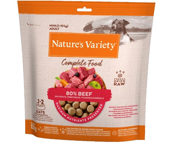 Picture of Natures Variety Dog - Complete Freeze Dried Food For Mini Adult Dog Beef 120g