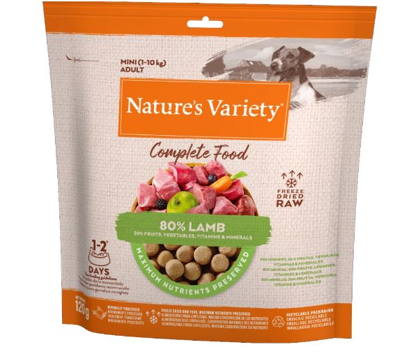 Picture of Natures Variety Dog - Complete Freeze Dried Food For Mini Adult Dog Lamb 120g