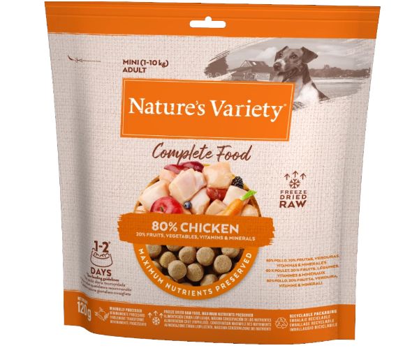 Picture of Natures Variety Dog - Complete Freeze Dried Food For Mini Adult Dog Chicken 120g