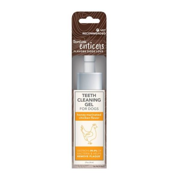 Picture of Tropiclean Enticers Dog Teeth Cleaning Gel Chicken 59ml
