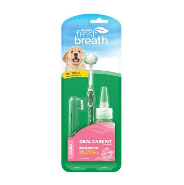 Picture of Tropiclean Fresh Breath Puppy Oral Care Kit 59ml