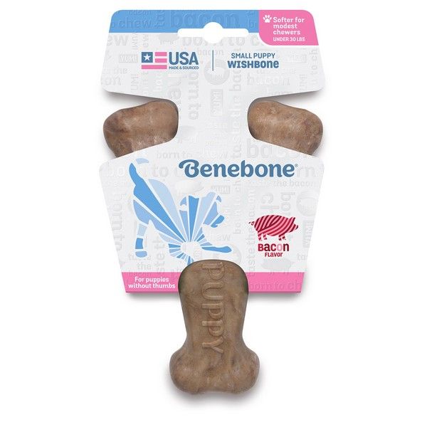 Picture of Benebone Puppy Wishbone Bacon Small