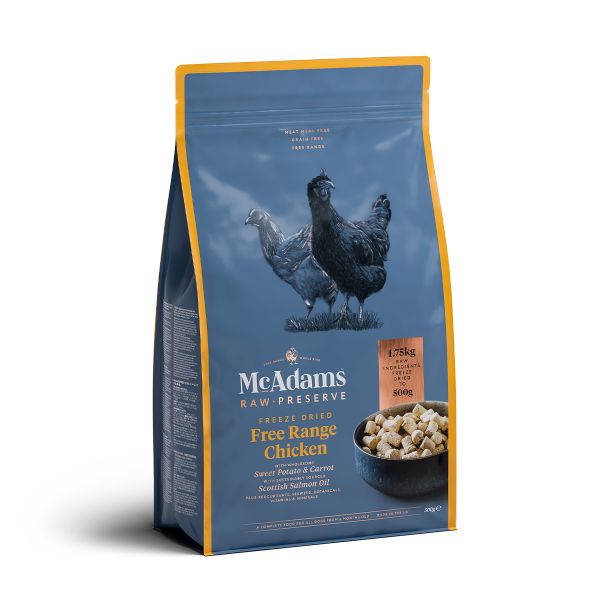 Picture of McAdams Raw Preserve Freeze Dried Free Range Chicken 500g