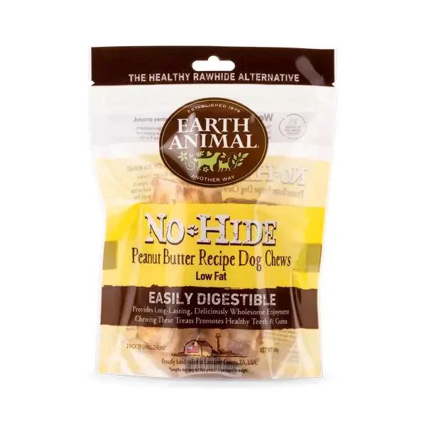 Picture of Earth Animal No Hide Peanut Butter Small Chews 2pk