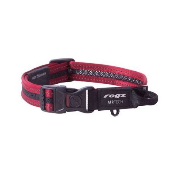 Picture of Rogz AirTech Classic Collar Rock Red 26-40cm M 