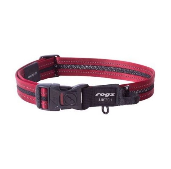 Picture of Rogz AirTech Classic Collar Rock Red 34-56cm L