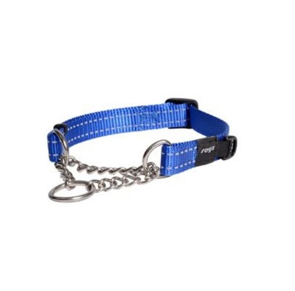 Picture of Rogz Control Chain Collar Blue Medium 31-45cm