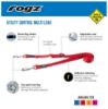 Picture of Rogz Control Multi Lead Red Small 2.2m x 11mm