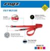 Picture of Rogz Multi Lead Red Large 1.8m x 20mm