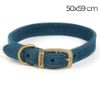 Picture of Ancol Timberwolf Leather Collar Blue 50-59cm Size 7