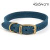 Picture of Ancol Timberwolf Leather Collar Blue 45-54cm Size 6