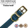 Picture of Ancol Timberwolf Leather Collar Blue 35-43cm Size 4