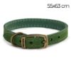 Picture of Ancol Timberwolf Leather Collar Green 55-63cm Size 8