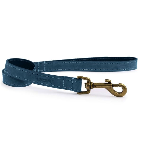 Picture of Ancol Timberwolf Leather Lead Blue 60cmx19mm
