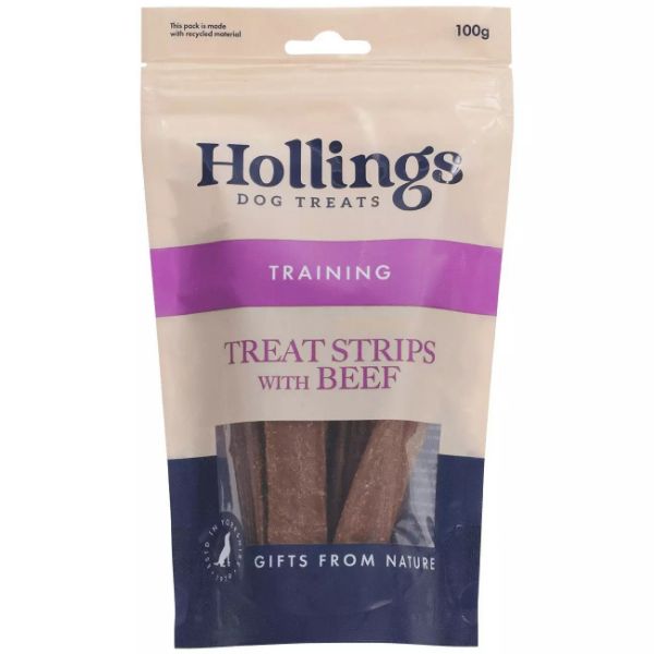 Picture of Hollings Dog - Real Meat Treat Beef 100g