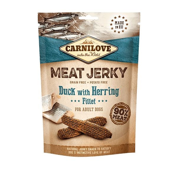 Picture of Carnilove Jerky Duck With Herring Fillet Treats 100g