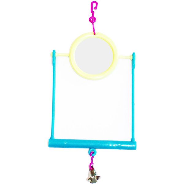 Picture of The Bird House Mirror Swing Bird Toy