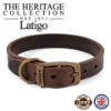 Picture of Heritage Latigo Leather Collar Havana 55-63cm Size 8