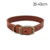 Picture of Heritage Latigo Leather Collar Chestnut 35-43cm Size 4