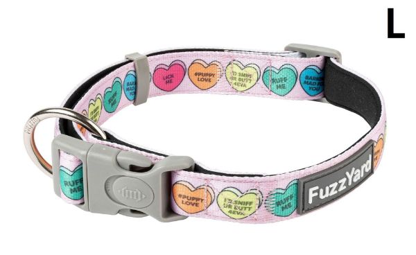 Picture of FuzzYard Candy Hearts Collar Large 50-65cm