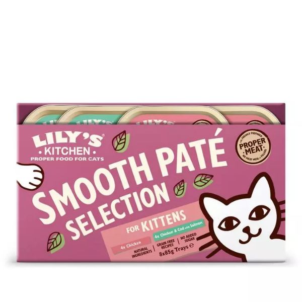 Picture of Lilys Kitchen Cat Trays Smooth Pate Selection Kitten 8x85g