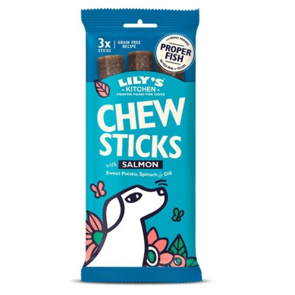 Picture of Lily's Kitchen Dog Chew Sticks Salmon 120g