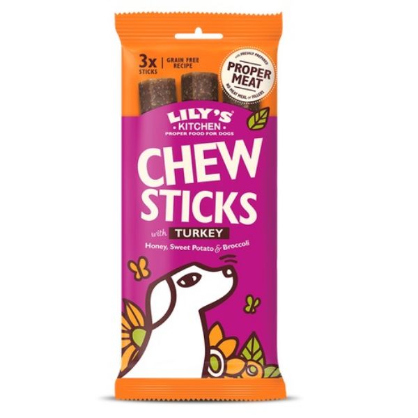 Picture of Lily's Kitchen Dog Chew Sticks Turkey 120g