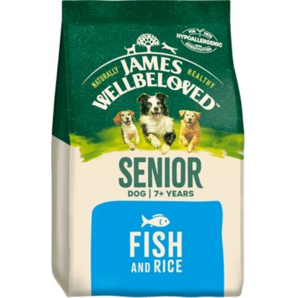 Picture of James Wellbeloved  Dog - Senior Fish & Rice 2kg 