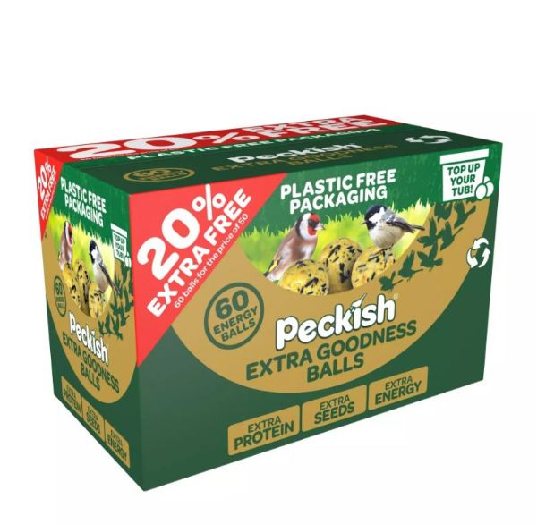 Picture of Peckish Extra Goodness Balls 50 Box +10 Free