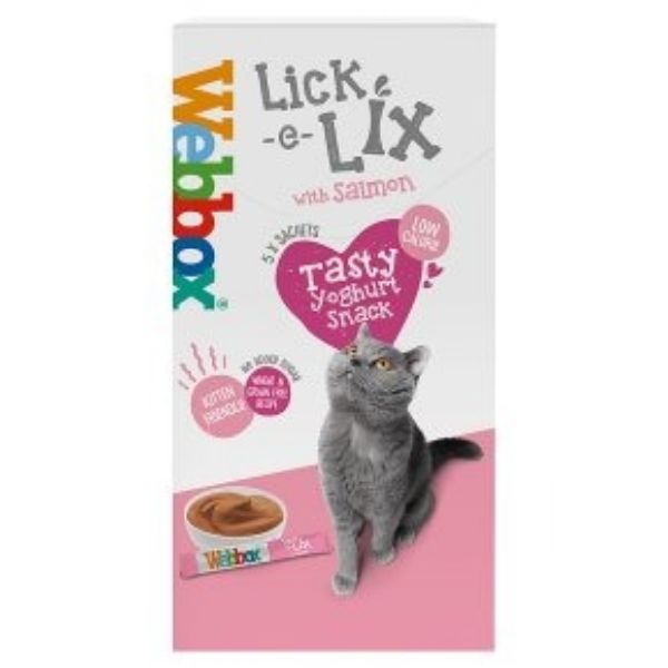Picture of Webbox Cats Lick-e-Lix Salmon 5x15g